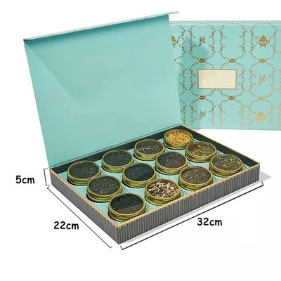 Boîte d'emballage de thé d'OEM/ODM, boîte métallique faite sur commande de thé en métal avec le couvercle