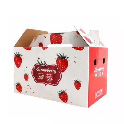 Carton ondulé de empaquetage de boîte de légume fruit de fruit frais recyclable