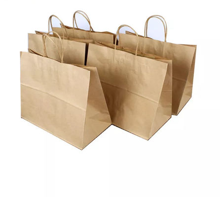 Le sac à main/café de papier d'OEM emballage met en sac écologique de relief par CMYK