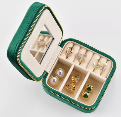 Boîte de rangement exquise ISO9001 fait main biodégradable de bijoux de boucle d'oreille