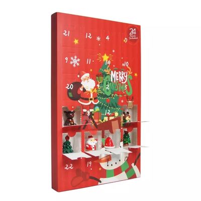 L'OIN de Noël de boîte-cadeau de carton de surprise de compte à rebours a délivré un certificat