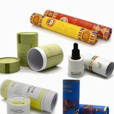 La boîte de papier d'emballage de tube de métier rond a adapté le conteneur aux besoins du client de empaquetage cosmétique