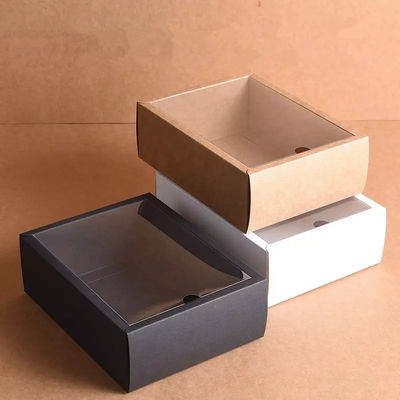 Boîte en cuir d'unité centrale de Pantone glissant le pliage de cartons TUV de cadeau de tiroir de Papier d'emballage