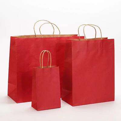 Sac de empaquetage à emporter TUV de Logo Printing Varnishing Kraft Paper de sac de papier