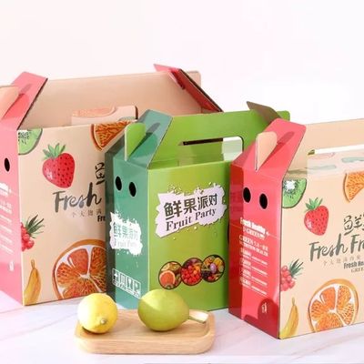 Boîtes de expédition de impression faites sur commande végétales de carton de caisses d'emballage de carton pour le fruit