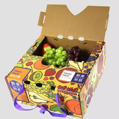 Boîtes de expédition de impression faites sur commande végétales de carton de caisses d'emballage de carton pour le fruit