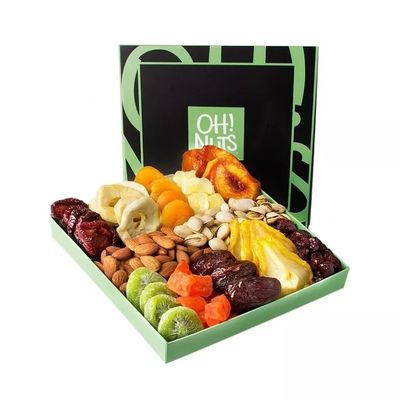 Le décoratif imprimé de cadeau l'épousant caisse d'emballage la caisse d'emballage sèche de fruit de Diwali vide