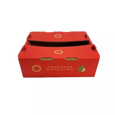 Le de carton ondulé caisse d'emballage CMYK imprimant des boîtes d'emballage de fruits et légumes