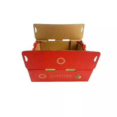 Le de carton ondulé caisse d'emballage CMYK imprimant des boîtes d'emballage de fruits et légumes