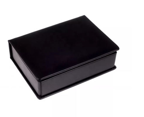 Rectangle en cuir FSC d'unité centrale de contreplaqué de la meilleure qualité de boîte-cadeau de velours d'ODM