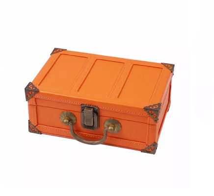 Boîte en cuir d'unité centrale de forces de défense principale s'assemblant le boîte-cadeau de valise de parfum fait main