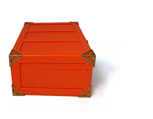 Boîte en cuir d'unité centrale de forces de défense principale s'assemblant le boîte-cadeau de valise de parfum fait main