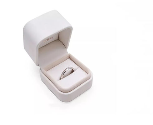 Boîtes à bijoux magnétiques en similicuir ISO9001 d'ODM Ring Gift Boxes Logo Printed
