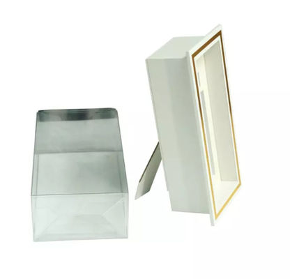 Boîte en plastique claire pliable cosmétique imprimée faite sur commande faite main de boîte d'emballage de cadeau