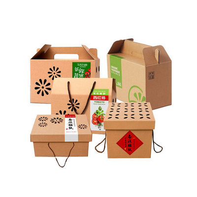 Boîtes de empaquetage de emballage de cadeau d'Ardboard de pliage de cartons de fruit fait sur commande