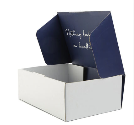 Boîte imprimée d'emballage de cadeau de papier d'habillement de marque, boîtes de expédition se pliantes ondulées d'annonce