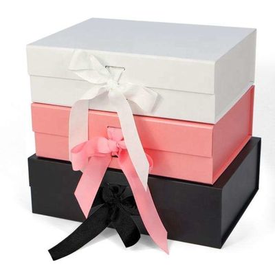 Les soins de la peau cosmétiques de boîte d'emballage de pli enferment dans une boîte l'emballage de luxe magnétique de boîte-cadeau