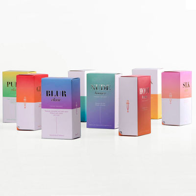 Accueil fait sur commande d'OEM de matériaux de Logo Cosmetic Packaging Box Recycled