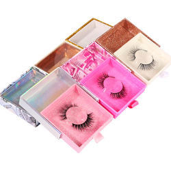 Boîte faite sur commande d'emballage de cil de Mink Lash Boxes Recycable Private Label