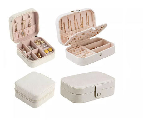 Petits bijoux de boîte d'emballage de pilou de cadeau de la boîte à bijoux H001 portatifs