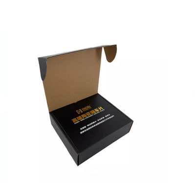Cartons d'expédition noirs petit Debossing ISO9001 de carton ondulé