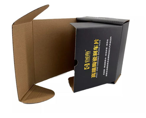 Cartons d'expédition noirs petit Debossing ISO9001 de carton ondulé