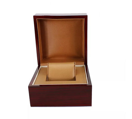 Boîtes de empaquetage de montre ROYALE pour en bois brillant fait main de cadeau haut