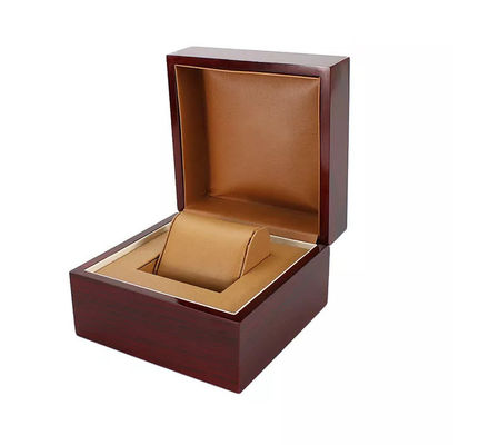 Boîtes de empaquetage de montre ROYALE pour en bois brillant fait main de cadeau haut