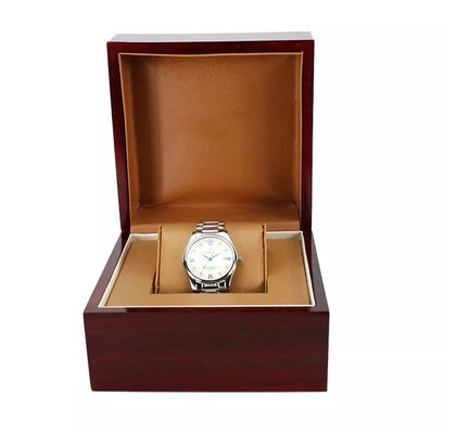 Boîtes de empaquetage de montre ROYALE pour en bois brillant fait main de cadeau haut