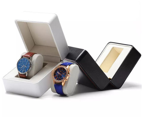 Boîte de montre en cuir d'unité centrale d'OIN de boîte d'emballage de montre-bracelet de taille faite sur commande
