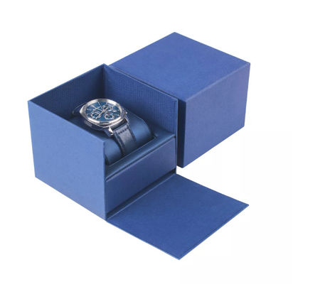 Boîte à bijoux de la montre du monde des hommes carrés faits sur commande de couverture avec l'oreiller