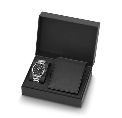 Épaisseur noire ISO9001 de l'emballage 2mm de cadeau de boîte de montre de carton : 2008