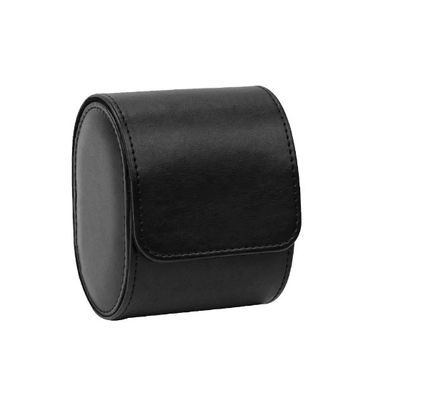 Logo fait sur commande 3.9*3.2*2.7 de montre-bracelet d'unité centrale de boîte en cuir d'emballage dedans