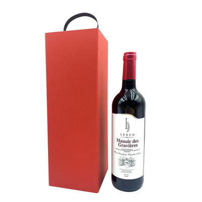 Certification adaptée aux besoins du client des boîte-cadeau ISO9001 de bouteille de vin de taille