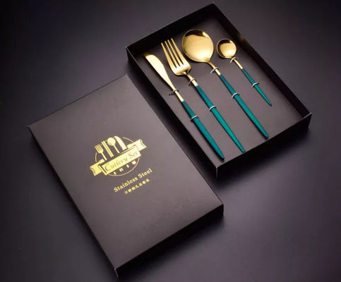 Boîtes de empaquetage de vaisselle de vaisselle plate avec la cuillère et la fourchette de l'acier inoxydable 410