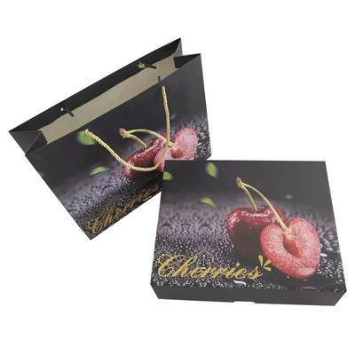 L'emballage de emballage ROYAL de fruit enferme dans une boîte de luxe ridé avec des sacs