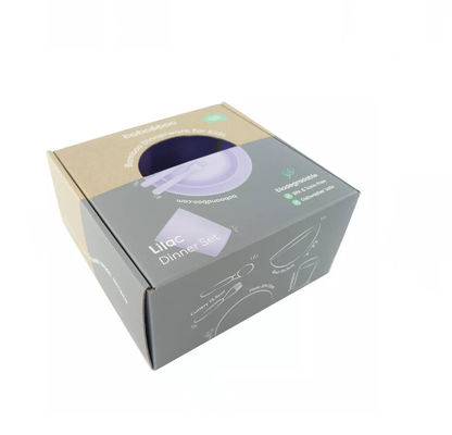 Emballage se pliant de boîte en carton de logo fait sur commande pour la vaisselle de vaisselle