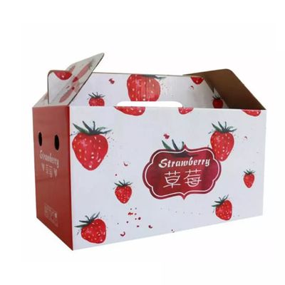 Carton ondulé de empaquetage de boîte de légume fruit de fruit frais recyclable
