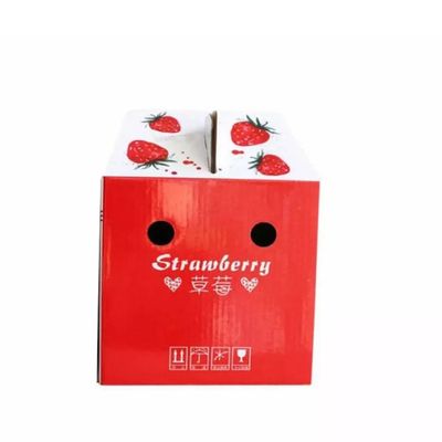Carton ondulé de empaquetage de boîte de légume fruit de fruit frais recyclable