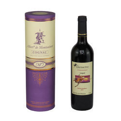 Boîte-cadeau de bouteille de boisson alcoolisée d'OIN de boîte-cadeau de bouteille de vin de toucher doux de carton