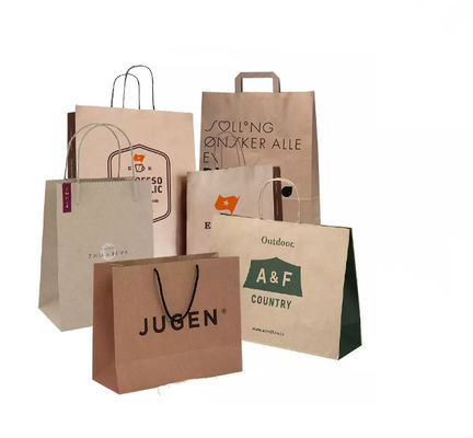 Le cordon de empaquetage à emporter CMYK de sacs à provisions chausse le sac d'habillement