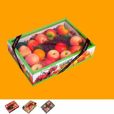 Boîtes de empaquetage à fruit de luxe de carton d'OIN avec la couverture transparente