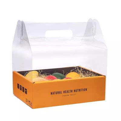Boîtes de empaquetage à fruit de luxe de carton d'OIN avec la couverture transparente