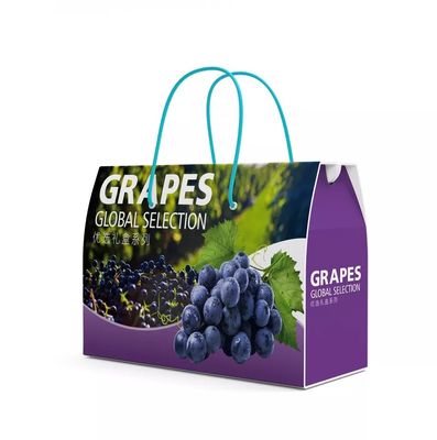Caisse d'emballage de raisins de carton ondulé Dia9cm*H16cm recyclable