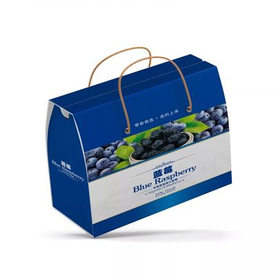 Caisse d'emballage de raisins de carton ondulé Dia9cm*H16cm recyclable