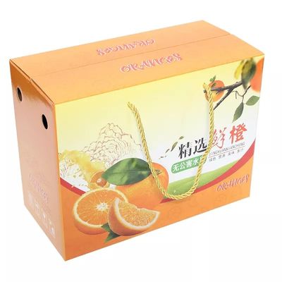 Boîte ondulée faite sur commande pour le certificat d'OIN d'impression offset des fruits 4c