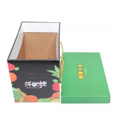 Boîte ondulée faite sur commande pour le certificat d'OIN d'impression offset des fruits 4c