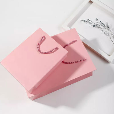 Sac de papier d'emballage de sac à main/poignée recyclable de cordon sac de cadeau