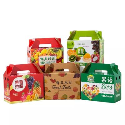 L'emballage dur de fruit de carton de 5 plis enferme dans une boîte la boîte ondulée de carton de fruit