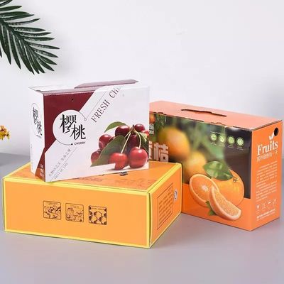 Les matériaux réutilisés portent des fruits les cartons d'expédition de empaquetage de fruit de carton de boîtes